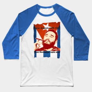 Fidel Castro: Life and Death Baseball T-Shirt